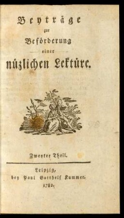 Th. 2: Beyträge zur Beförderung einer nüzlichen Lektüre