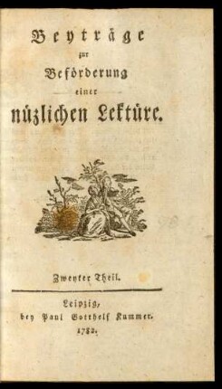 Th. 2: Beyträge zur Beförderung einer nüzlichen Lektüre