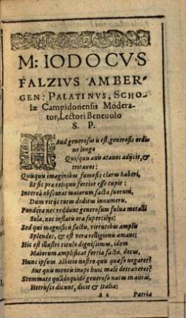 D. Antonii Albizii, Nobilis Florentini Tractatvs Brevis, Continens Decem Principia Doctrinae Christianae