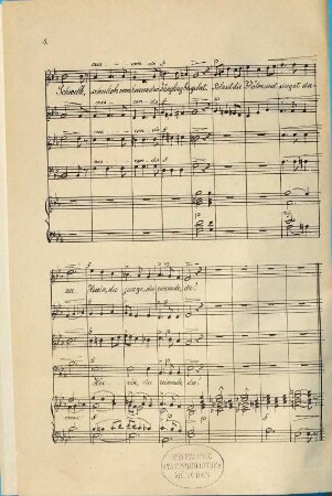 Hochzeit-Chor : [für gem. Chor mit Clavier] zu Clytia von Hermann Lingg