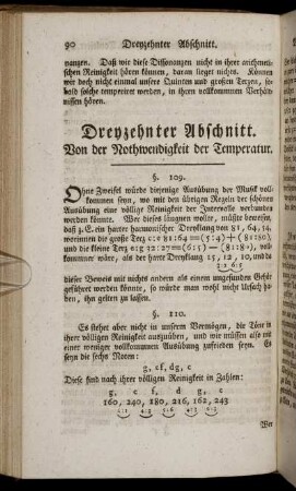 Dreyzehnter Abschnitt. Von der Nothwendigkeit der Temperatur.