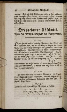 Dreyzehnter Abschnitt. Von der Nothwendigkeit der Temperatur.
