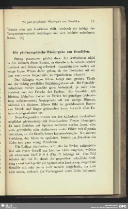 Die photographische Wiedergabe von Gemälden.