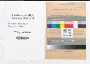 Entnazifizierung Wilhelm Wittig , geb. 20.12.1889 (Lehrer)