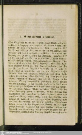 !. Geographischer Ueberblick