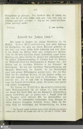 Chronik des Jahres 1904