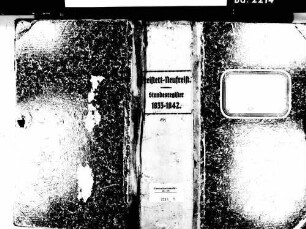 Freistett, Rheinau OG; Evangelische Gemeinde: Standesbuch 1833-1842