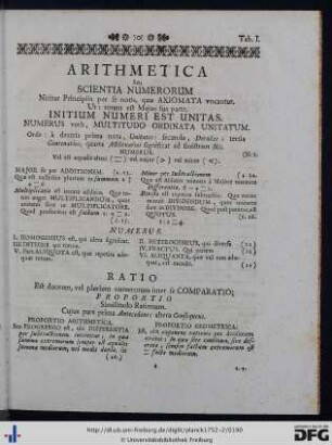 Tabulae Synopticae.