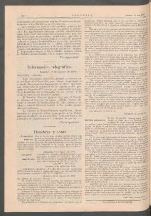 Hombres y cosas : (De El Hogar Buenos Aires)