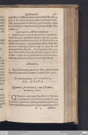 De Coniunctione Quamvis. Cap. CXLVI.