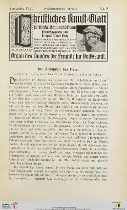 Nr. 9 (September 1911)