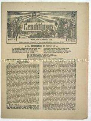 Nachrichtenblatt "Leuchtturm" u.a. mit Berichten über die Kriegsanleihe
