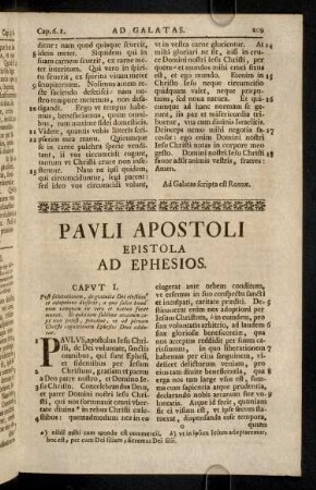 209-214, Pauli Apostoli Epistola ad Ephesios