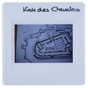 Al-Hawash, Krak des Chevaliers : Grundriss