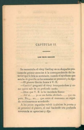 Capítulo II. - Los tres sellos.