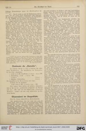 Glasmalerei im Doppellicht