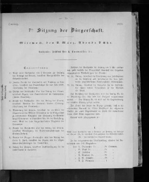 7te Sitzung
