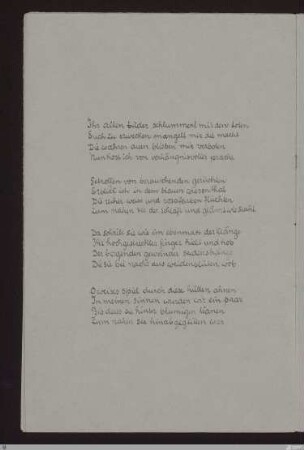 Ihr alten bilder schlummert mit den toten : [SW II: H14(Pilgerfahrten)]; [SW II, S. 46/116]