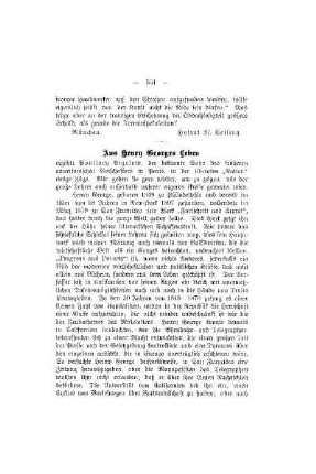 Aus Henry Georges Leben