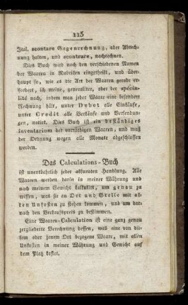 Calculations-Buch