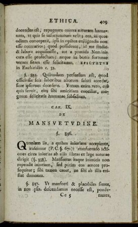Cap. IX. De Mansuetudine