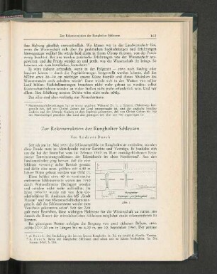 Zur Rekonstruktion der Rungholter Schleusen