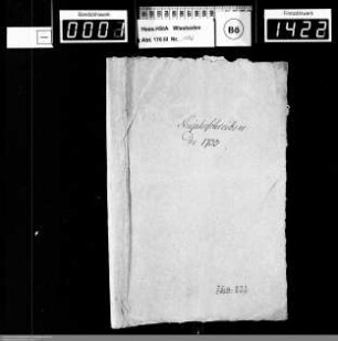 Weihnachts- und Neujahrsschreiben 1733/1734