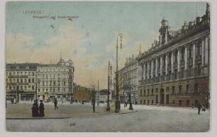 Leipzig. Königsplatz und Grassi-Museum