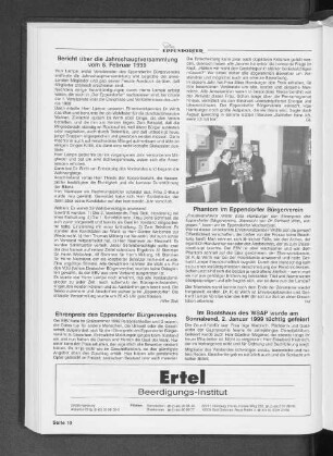 Phantom im Eppendorfer Bürgerverein