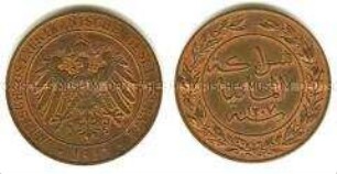 Deutsches Kaiserreich, Deutsch-Ostafrika, Kleinmünze, 1 Pesa 1890