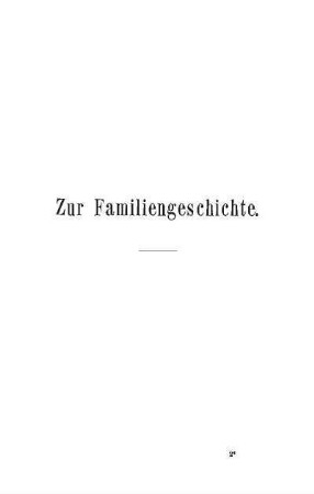 Zur Familiengeschichte