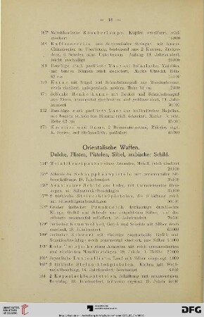 Orientalische Waffen (Nr. 174-197)