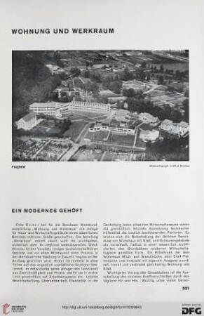 Wohnung und Werkraum