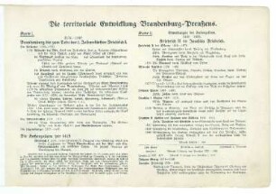 Die territoriale Entwicklung Brandenburg-Preußens