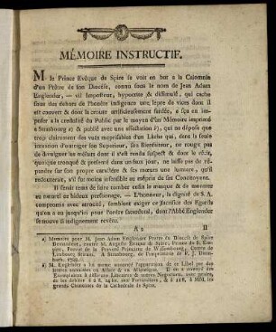 Mémoire Instructif.