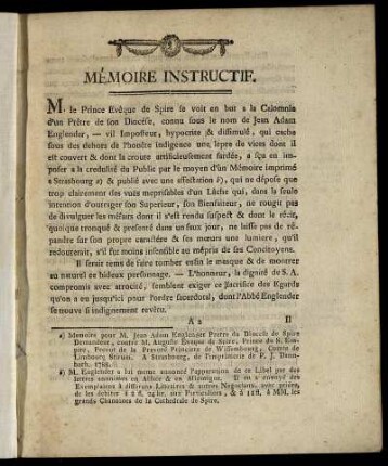 Mémoire Instructif.