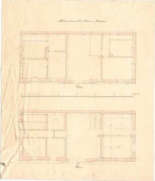 Reiffenstuel, Michael; Hintergebäude Graf Maldeghem - Grundriss EG, Grundriss