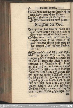 Ewigkeit der Höll