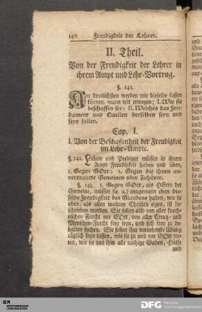 Cap. I. I. Von der Beschaffenheit der Freudigkeit im Lehr-Ampte.