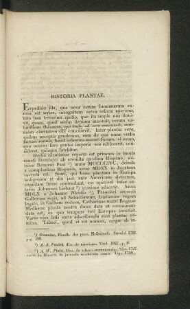 Historia plantae.