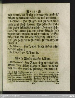 IX. Wo de Deelen warfen schölen