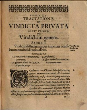 Geo. Adami Struvii Tractatio de vindicta privata : cum primis vero de ea quae fit retorsione tum iiniuriae verbis illatae, tum iuris iniqui