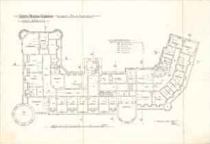 Seidl, Gabriel von; Steinach; Schlossneubau - Grundriss DG