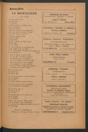 La montonera : Vals criollo