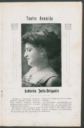 Señorita Julia Delgado [Fotografía]