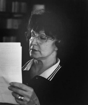 Franca Magnani (1925-1996; italienische Journalistin und Auslandskorrespondentin). Rom, 1991