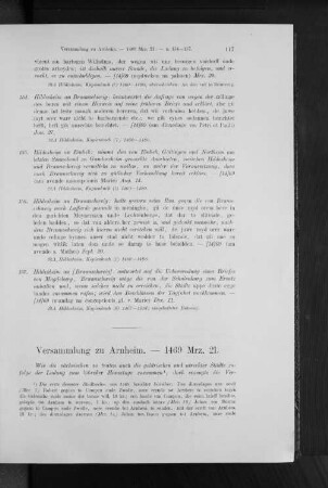 Versammlung zu Arnheim. - 1469 Mrz. 21.