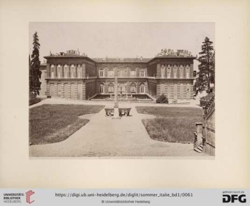 No. 404. Firenze - Palazzo Pitti dal Giardino Boboli