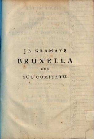Bruxella cum suo comitatu
