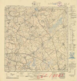 2029 (alte Nr.: 660) Kurau, Topographische Karte 1:25000 (4cm - Karte)